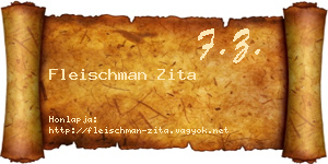 Fleischman Zita névjegykártya